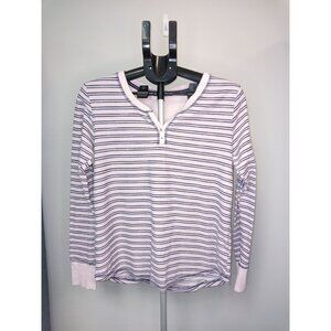 Women's Pink Blue Crewneck Top Size Medium
